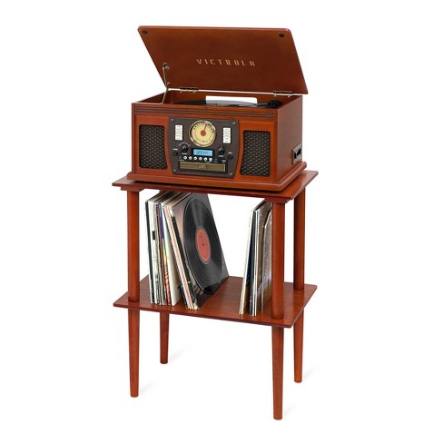 Victrola Navigator Bluetooth Record Player With Matching Record Stand Mahogany Target