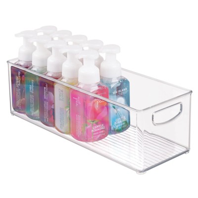 Mdesign Plastic Storage And Toiletry Organizer For Bathroom - Clear : Target
