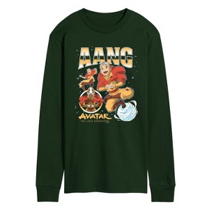 Men's - Avatar: The Last Airbender - Aang Collage Long Sleeve Graphic T-Shirt - 1 of 3