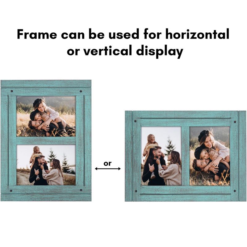 Americanflat Dual Rustic Photo Frame, 4 of 9