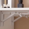 Okak Vanity Desk with Tempered Glass Top, Makeup Table, 2 Drawers & Storage Stool for Apartment Bedrooms - 4 of 4