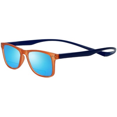 Magz Astoria Magnetic Front Connecting Polarized Sun OR Bi-Focal Sunglasses in Orange