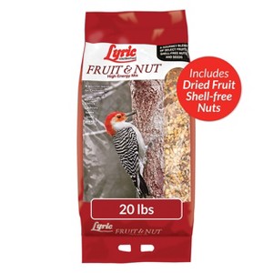 Lyric 20lb Fruit and Nut High Energy Mix Wild Bird Food: Attracts Cardinals, Woodpeckers & More - 1 of 4