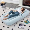 Folding Teddy Lounge Chair with 5 Adjustable Positions for Floor Gaming,Reading or Meditation-Cuddlewood - 2 of 4
