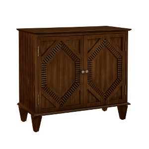 Lyngins Sideboard Buffet Cabinets with Brass Handles,Symmetrical Geometric Coffee Bar Cabinets,Credenzas for Kitchen,Entryway - 1 of 4