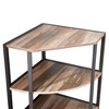 4-Tier Corner Open Shelf,Bookcase Freestanding Shelving Unit,Plant Stand Small Bookshelf - 4 of 4