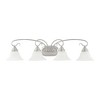 Livex Lighting Coronado 4 - Light Vanity in  Brushed Nickel - 3 of 4