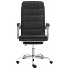 vidaXL Reclining Office Chair – Sophisticated Black Faux Leather Design – Adjustable and Comfortable - 3 of 4