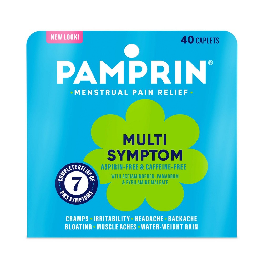 UPC 371687300326 product image for Pamprin Multi-Symptom Menstrual Pain Reliever Acetaminophen Caplets - 40ct: Aspi | upcitemdb.com