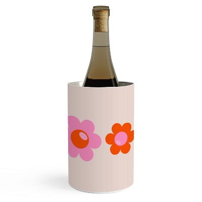 Daily Regina Designs Les Fleurs 01 Abstract Retro Wine Chiller - Deny Designs
