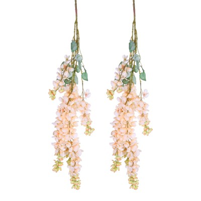 Unique Bargains Fake Hanging Vine Silk Flower Artificial Garland for Home Garden