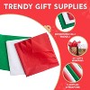 Joyfy 72/180 Sheets Glitter Tissue Paper, 20"x20" Red Green White Christmas Wrapping Paper for Gift Wrapping Supplies DIY Wrap Craft Decorations - 3 of 4