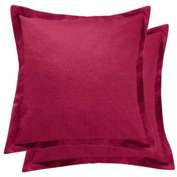 Spruce Red Euro Shams - Set of 2 - Levtex Home