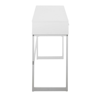 Franklin 32" Sleek Wood & Metal Console Table with Storage