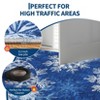 Christmas Area Rug, Snowflake Print Washable Throw Carpet with Non Slip Backing, Low Pile Stain Resistant Floor Mat for Living Room, Bedroom - 4 of 4