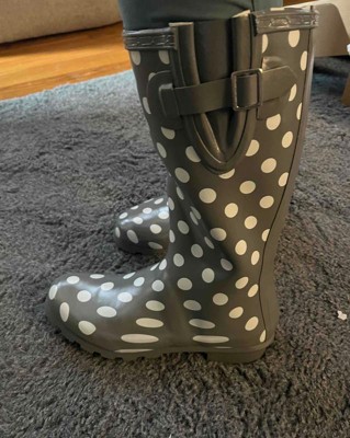 Journee Collection Womens Mist Block Heel Rain Boots : Target