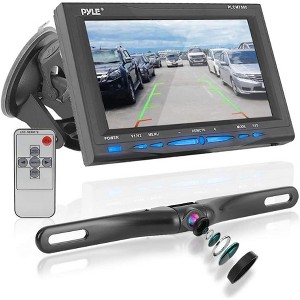 Pyle Car Backup Camera & Monitor Display Kit (PLCM7500) - Night Vision, Waterproof - 1 of 4