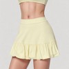 Anna-Kaci Active Women's Ruffle Hem High Waist Skort Built-In Shorts Stretch Waistband Flowy Lightweight Design - 4 of 4