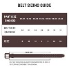 Wrangler Men's Double Perf Genuine Leather Belt, 38mm Casual Belt with Removable Double-Prong Roller Buckle - 4 of 4