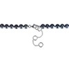 EVERLY JEWELRY | Sterling Silver 3/8 CT TW Black Diamond 7-7.5 MM Black Freshwater Cultured Pearl Necklace With Chain, Black Rhodium Plated,19"+2" - 4 of 4