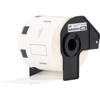 Brother DK-1209 Small Address Paper Labels 2-4/10" x 1-1/10" Black on White 800 Labels/Roll 3
