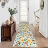 Farmhouse Floral Rug Washable Rug for Living Room/Bedroom - 3 of 4