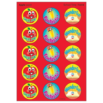 Trend School Time/Apple Stinky Stickers, 60 ct. (Pack of 6)