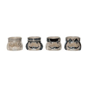 Transpac Ceramic Elegant Nutcracker Snack Bowl Set of 4 Christmas Home Decorations - 1 of 1