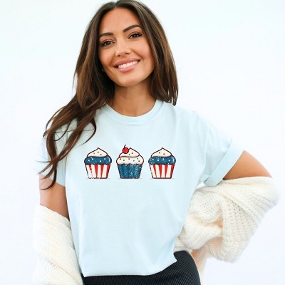 Simply Sage Market Patriotic Cupcakes Garment Dyed Tee