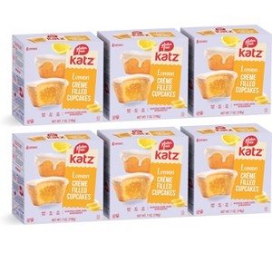 Katz Gluten Free Creme Filled Cupcakes - Lemon - 6 Pack - 1 of 4