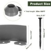 Unique Bargains Flexible Durable Maintenance-Free DIY Landscape Edging 1 Pc - 2 of 4