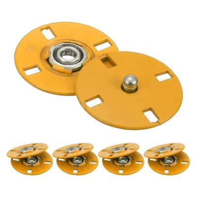 Unique Bargains Alloy Invisible Durable High Hardness Buckle Fasteners Press Studs Buttons 5 Pcs