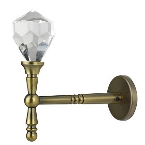 Diamante Crystal and Metal Drapery Tieback Holdback - 3 Finishes - 1 of 1