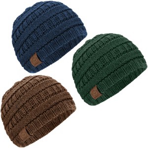 KeaBabies 3pk Warmzy Baby Beanies, 0-36 months Baby Hats, Baby Winter Hat for Newborn, Infant, Toddlers, Boys, Girls - 1 of 4