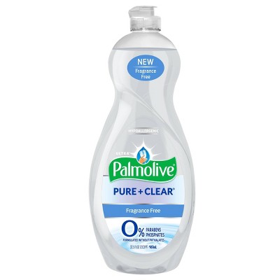 Palmolive Ultra Pure + Clear Liquid Dish Soap Detergent - Fragrance Free - 32.5 fl oz