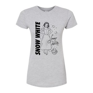 Women's - Disney - Autograph Snow White Fitted Graphic T-Shirt - 1 of 2