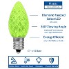 Novelty Lights C7 LED Faceted Christmas Replacement Bulbs Dimmable 25 Pack - 2 of 4