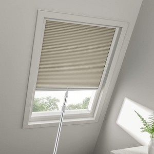 Cordless Skylight Shades 100% Blackout (Taupe, 12-51 Wide and 12-74 High) - 1 of 3