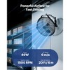 VEVOR 14 Inch Industrial Wall Mount Fan, High Velocity 2473 CFM Outdoor Fan with 3 Speeds, Waterproof IP44 Garage Wall Fan with Aluminum Blades,Black - 3 of 4