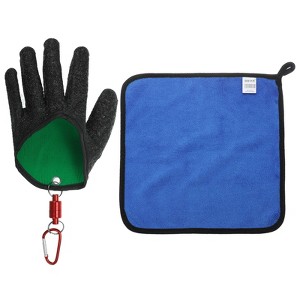 Unique Bargains Waterproof Puncture Resistant Non-Slip Fishing Gloves (Left) - 1 of 4