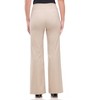Rekkuna Women's Pull-On Wide Leg Dress Pants – Mid-Rise Stretch Slacks with Front Pockets and Flattering Fit - 3 of 4