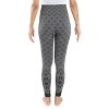 MUK LUKS Women's 4" High Waisted Fleece Lined Leggings - image 2 of 4