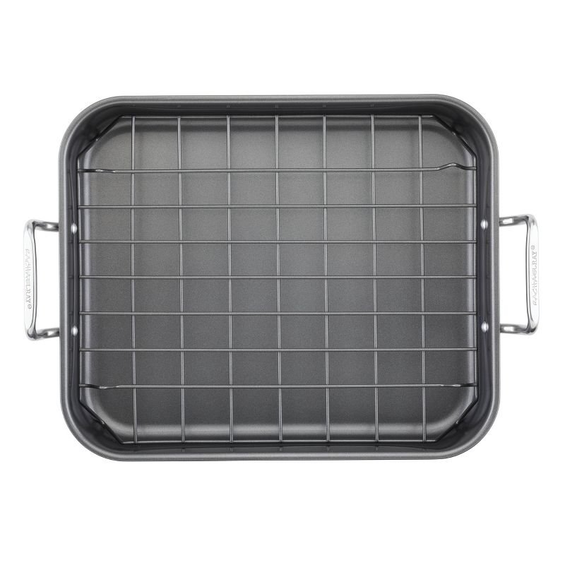 Rachael Ray 16&#34; x 13&#34; Roaster with Dual-Height Rack, 6 of 13