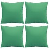 vidaXL Sofa Cushions 4 pcs Green 23.6"x23.6" Fabric - 4 of 4