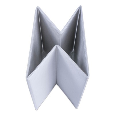 White Nonwoven Fabric Collapsible Storage Cube Set of 2