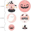 Big Dot of Happiness Pastel Halloween - Pink Pumpkin Party Giant Circle Confetti - Party Decorations - Large Confetti 27 Count - 2 of 4