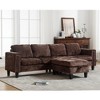 NicBex Upholstered Modular Sectional Sofa Modern Convertible Sectional Sofa Chenille Fabric L-Shaped Couch for Living Room,Apartment - 2 of 4