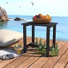 Tree City Outdoor Side Table, 18" Weather-Resistant HDPE Patio End Table for Adirondack Chair, Durable Small Table for Porch, Yard & Garden - 3 of 4