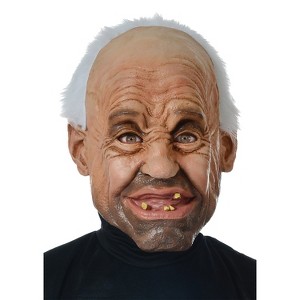 Seasonal Visions Mens Old Man Gramps Costume Mask - 13 in. - Beige - 1 of 3