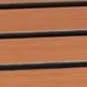 teak seat with matte black frame